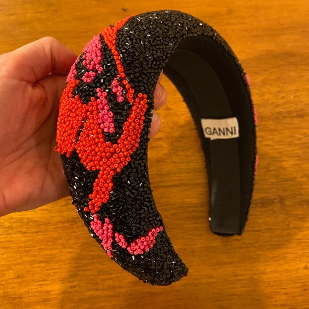 Ganni beaded headband